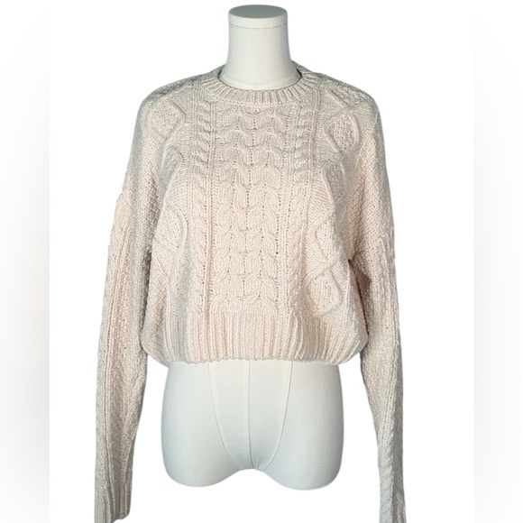 La Hearts Sweaters - La Hearts Cream Cable Knit Sweater‎
